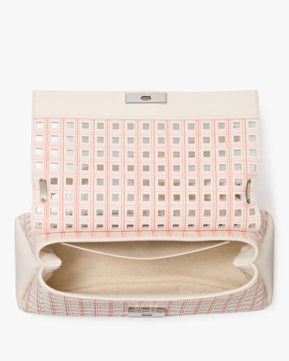 KateSpade Grace Perforated Convertible Shoulder Bag Cream Multi