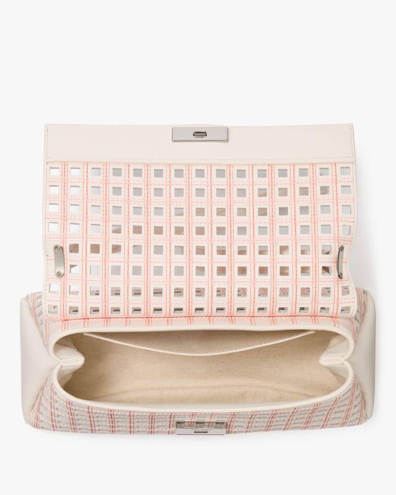 KateSpade Grace Perforated Convertible Shoulder Bag Cream Multi