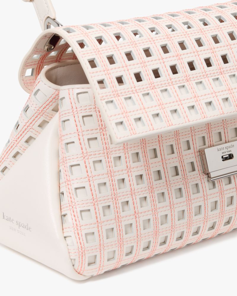 KateSpade Grace Perforated Convertible Shoulder Bag Cream Multi