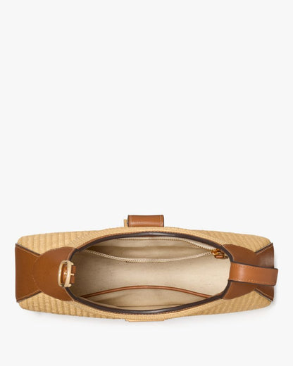 KateSpade Nouveau Straw Small Shoulder Bag Cavern Clay Multi