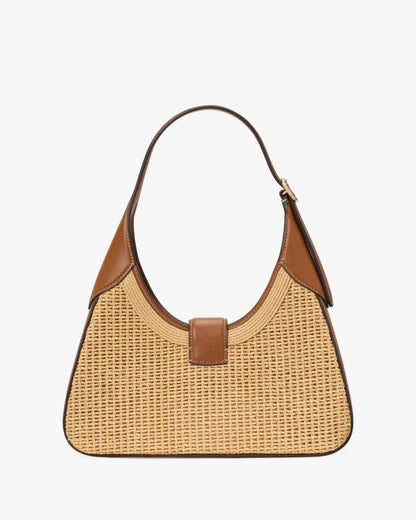 KateSpade Nouveau Straw Small Shoulder Bag Cavern Clay Multi