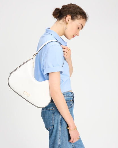 KateSpade Liv Large Hobo Bag True White