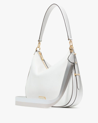 KateSpade Liv Large Hobo Bag True White