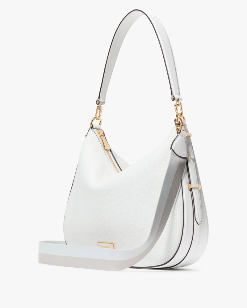 KateSpade Liv Large Hobo Bag True White