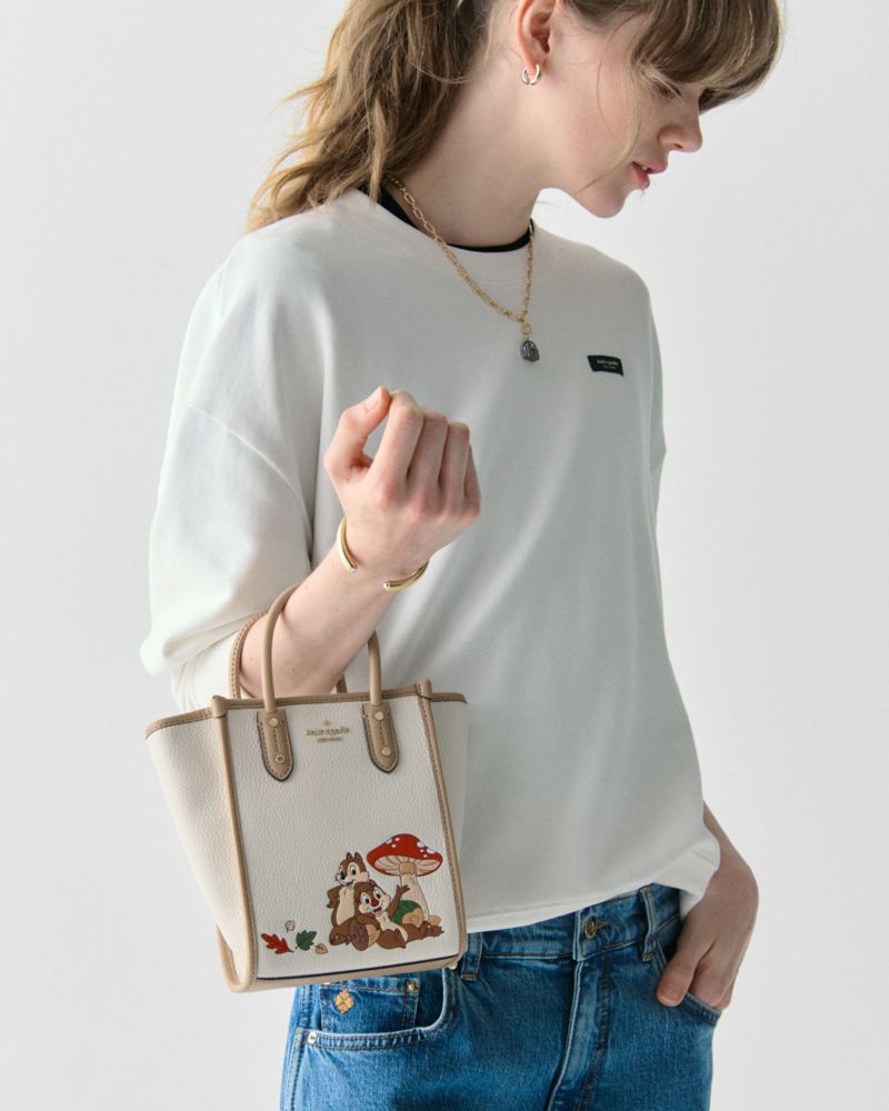 KateSpade Ella Disney X KSNY Chip N Dale Mini Tote Meringue Multi
