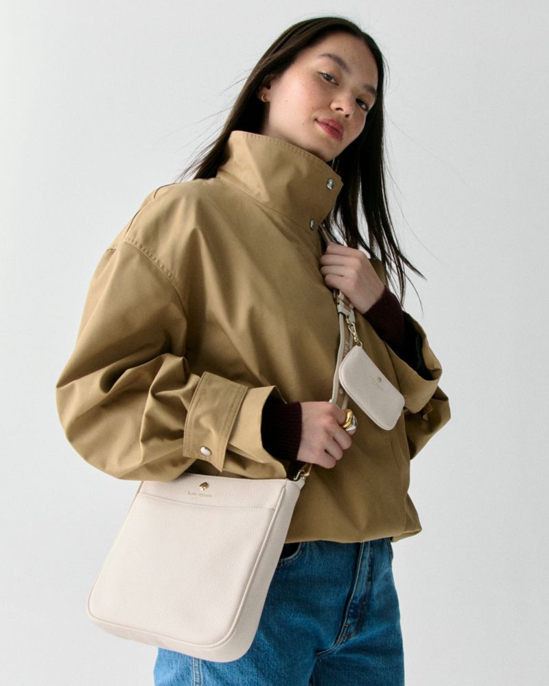 KateSpade Emma Medium Swingpack Crossbody Parchment