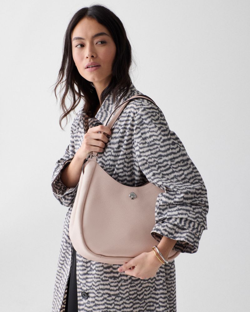 KateSpade Kayla Large Triple Compartment Shoulder Bag Powdered Sugar