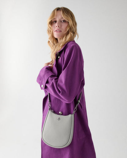 KateSpade Kayla Small Swingpack Crossbody Platinum Grey