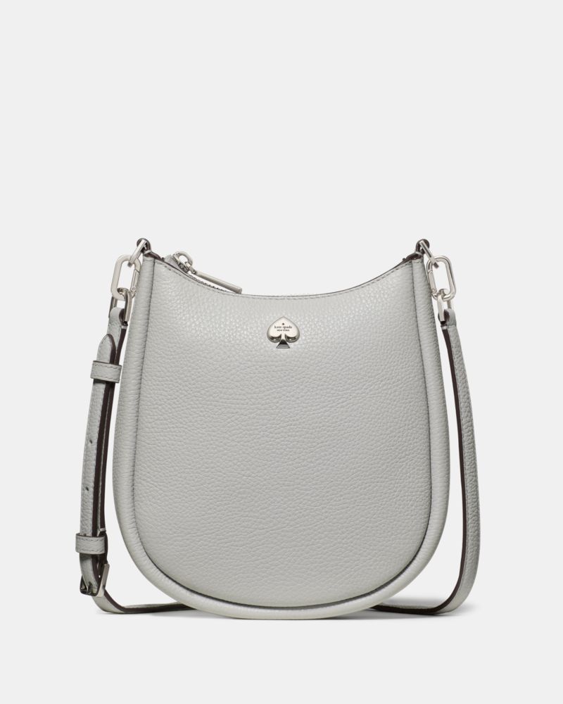 KateSpade Kayla Small Swingpack Crossbody Platinum Grey