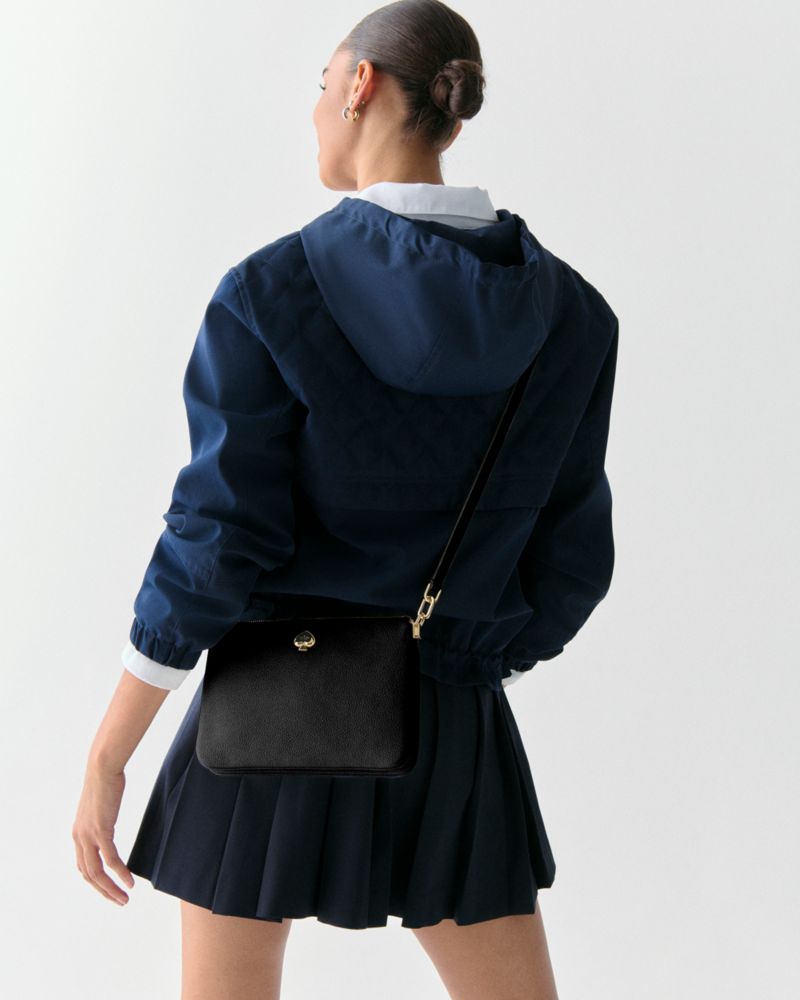 KateSpade Kayla Small Triple Compartment Crossbody Black