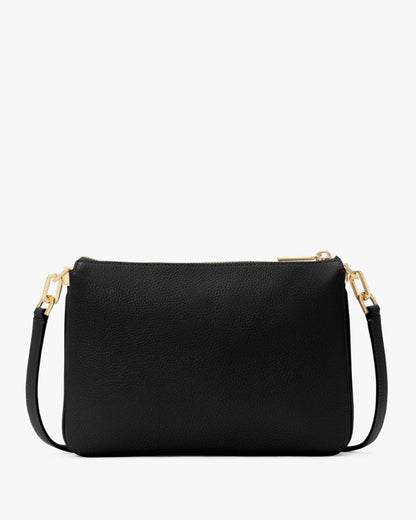 KateSpade Kayla Small Triple Compartment Crossbody Black
