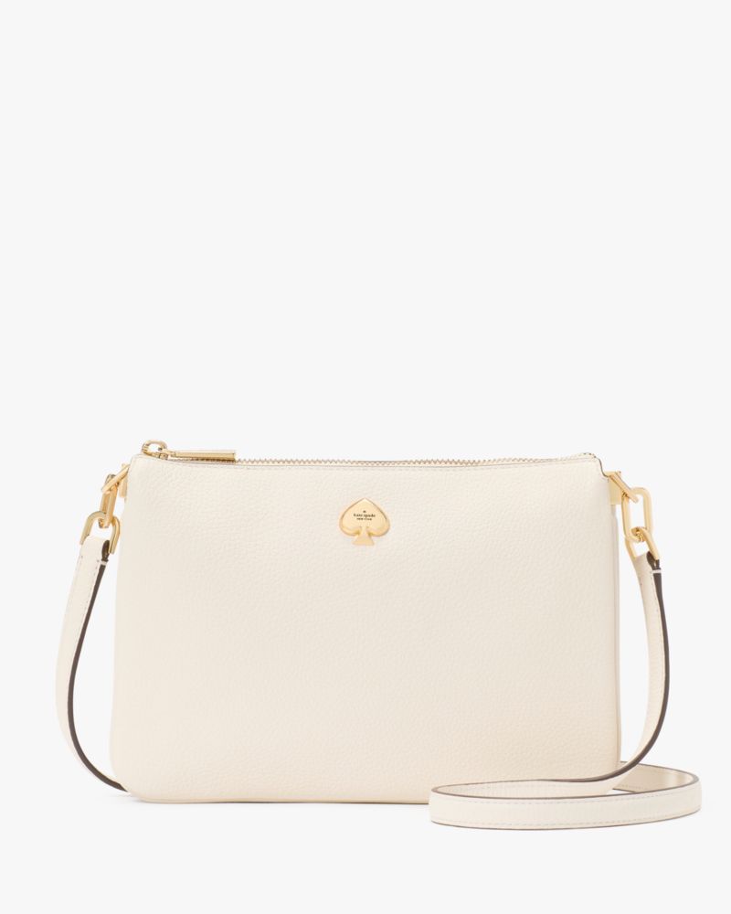 KateSpade Kayla Small Triple Compartment Crossbody Meringue