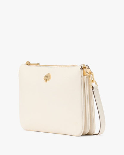 KateSpade Kayla Small Triple Compartment Crossbody Meringue