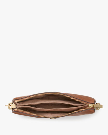 KateSpade Kayla Small Triple Compartment Crossbody Warm Gingerbread