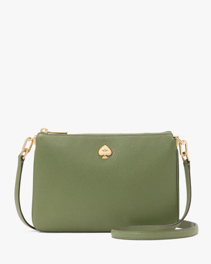 KateSpade Kayla Small Triple Compartment Crossbody Cedar Stand