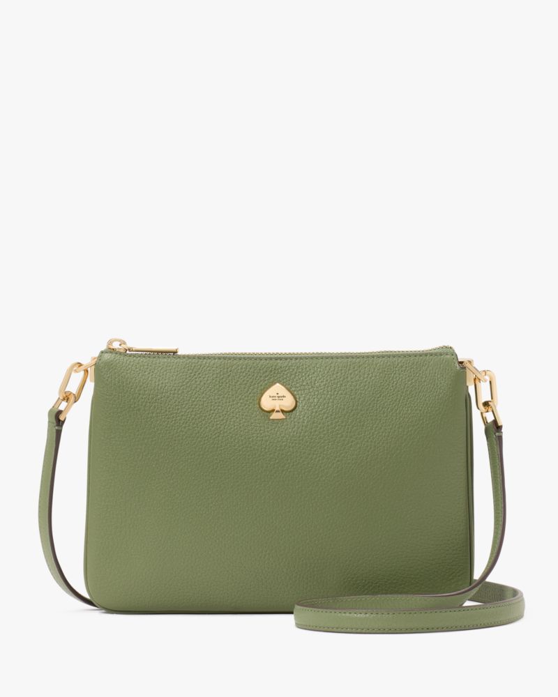 KateSpade Kayla Small Triple Compartment Crossbody Cedar Stand