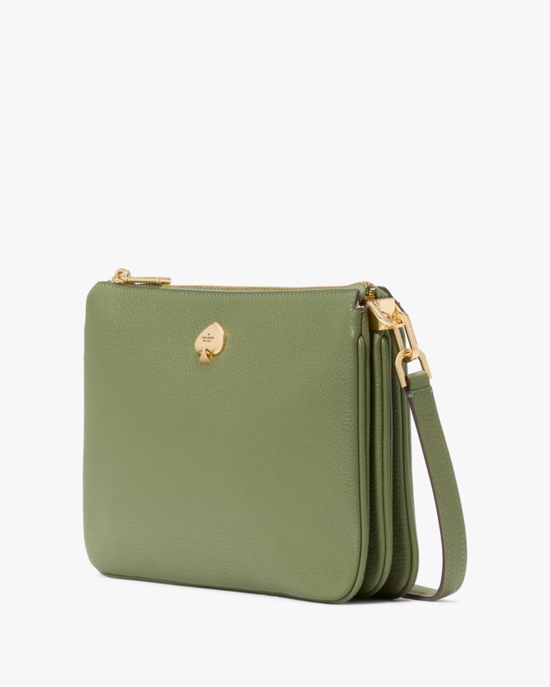 KateSpade Kayla Small Triple Compartment Crossbody Cedar Stand