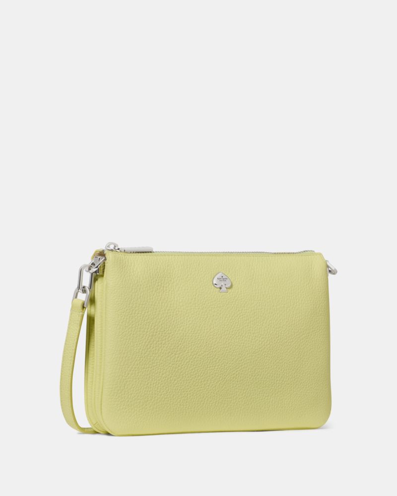 KateSpade Kayla Triple Crossbody Bag Tennis Ball