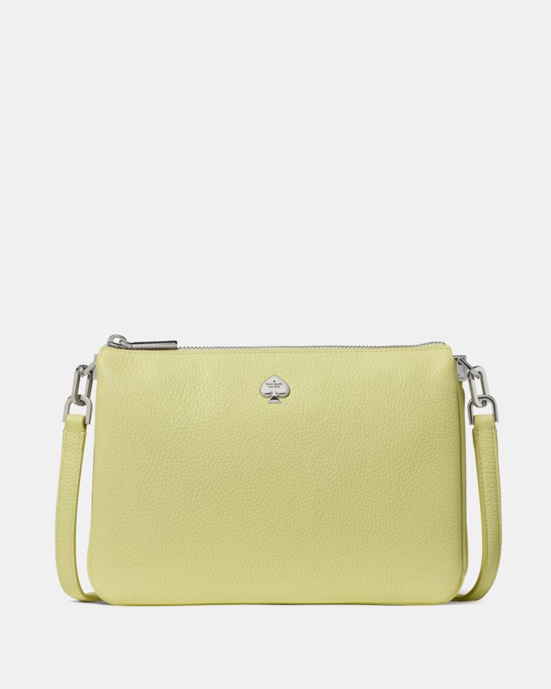 KateSpade Kayla Triple Crossbody Bag Tennis Ball
