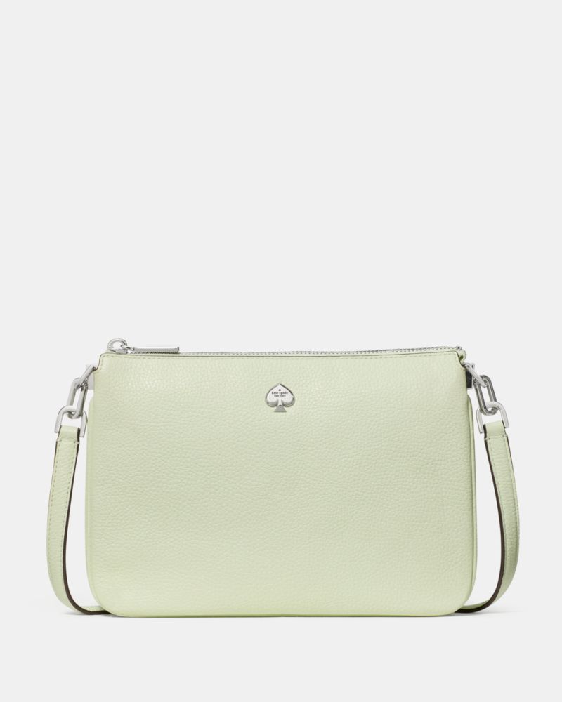 KateSpade Kayla Triple Crossbody Bag Lime Frosting