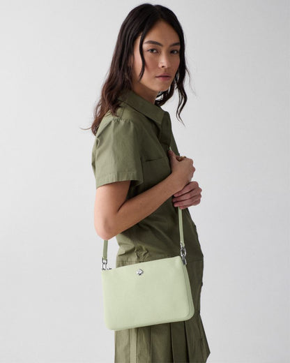KateSpade Kayla Triple Crossbody Bag Lime Frosting