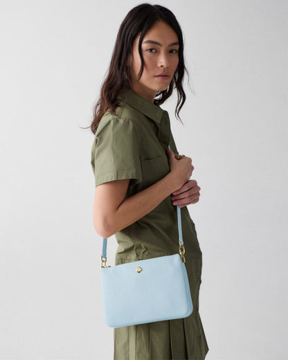 KateSpade Kayla Triple Crossbody Bag Crisp Sky
