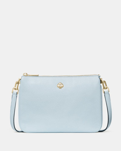 KateSpade Kayla Triple Crossbody Bag Crisp Sky