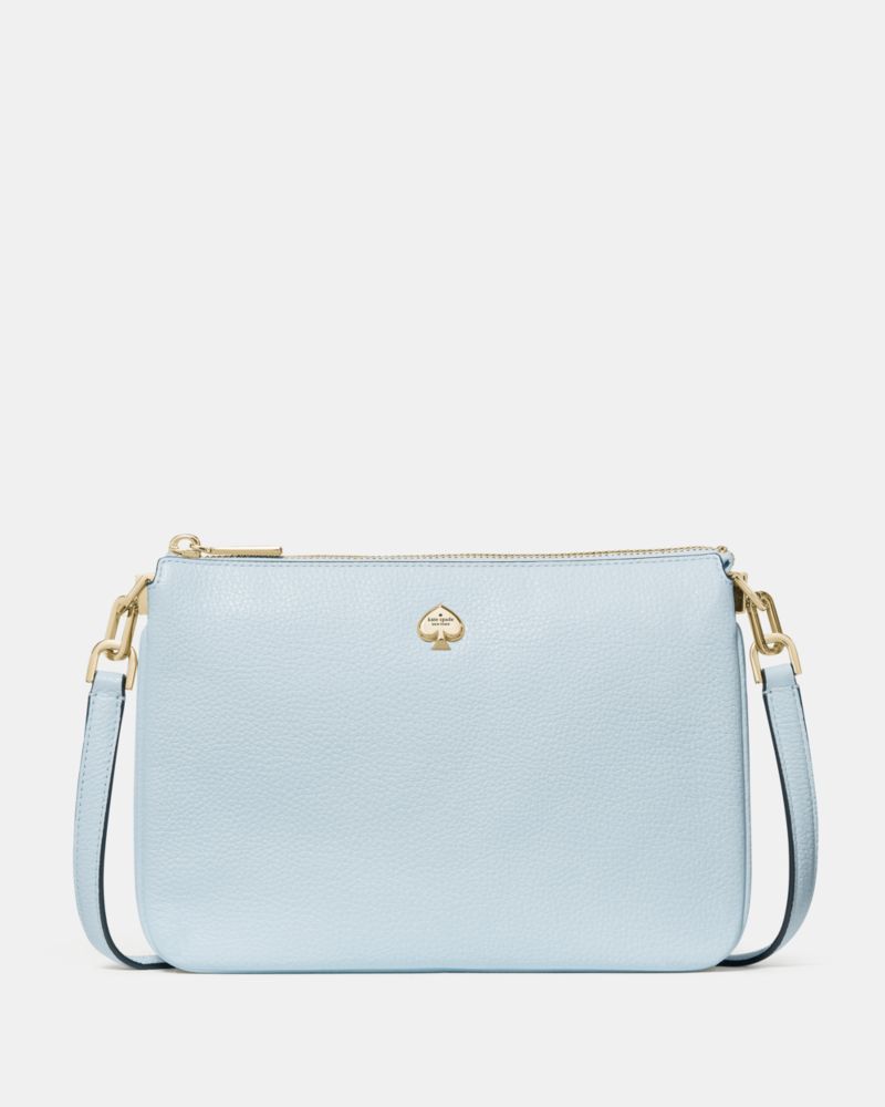 KateSpade Kayla Triple Crossbody Bag Crisp Sky