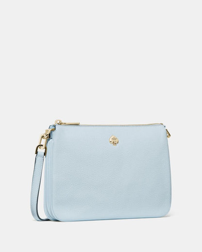 KateSpade Kayla Triple Crossbody Bag Crisp Sky