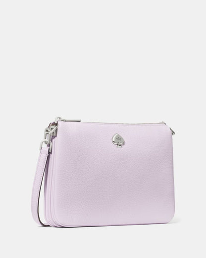 KateSpade Kayla Triple Crossbody Bag Light Frozen Lilac
