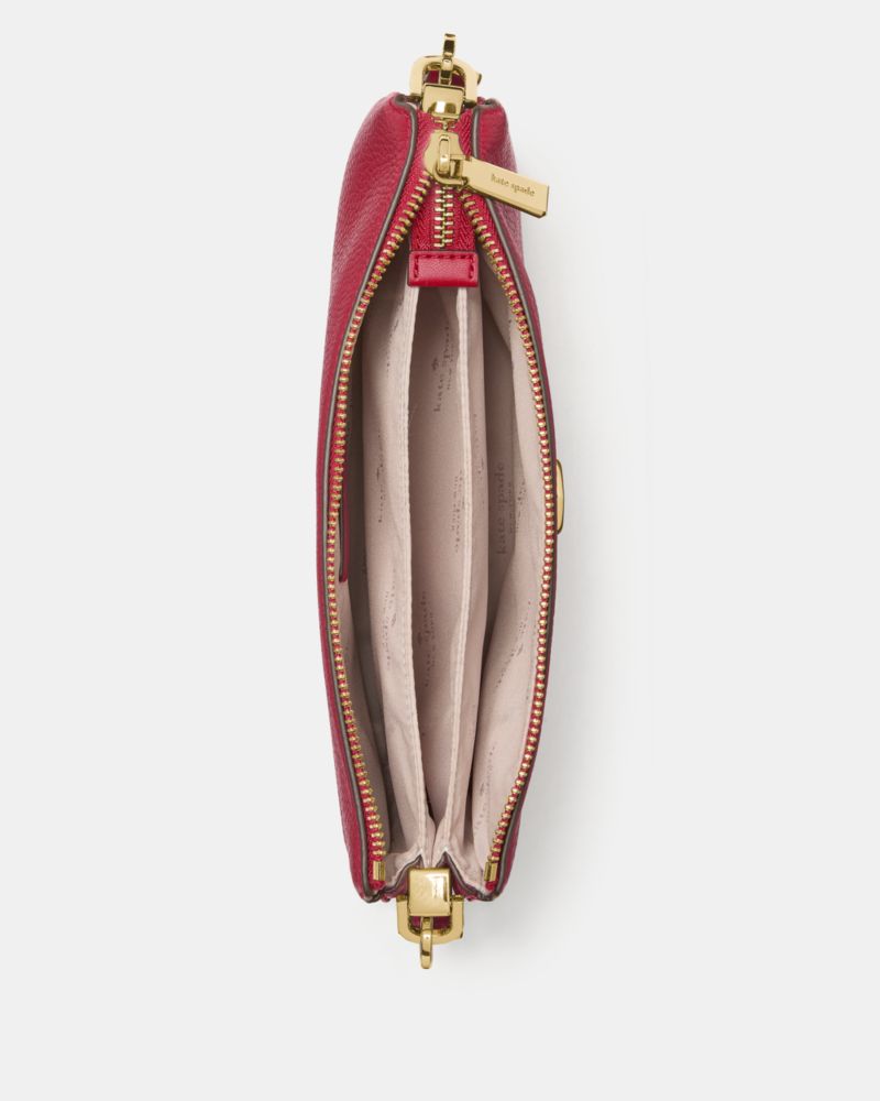KateSpade Kayla Small Triple Compartment Crossbody Perfect Cherry
