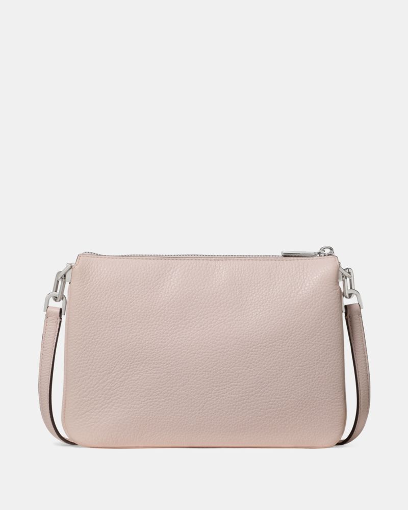 KateSpade Kayla Triple Crossbody Bag Powdered Sugar