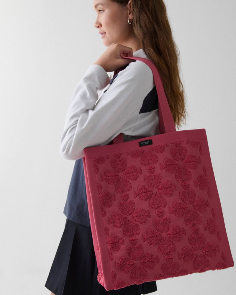 KateSpade Brooke Terry Carryall Large Tote Rose Oil