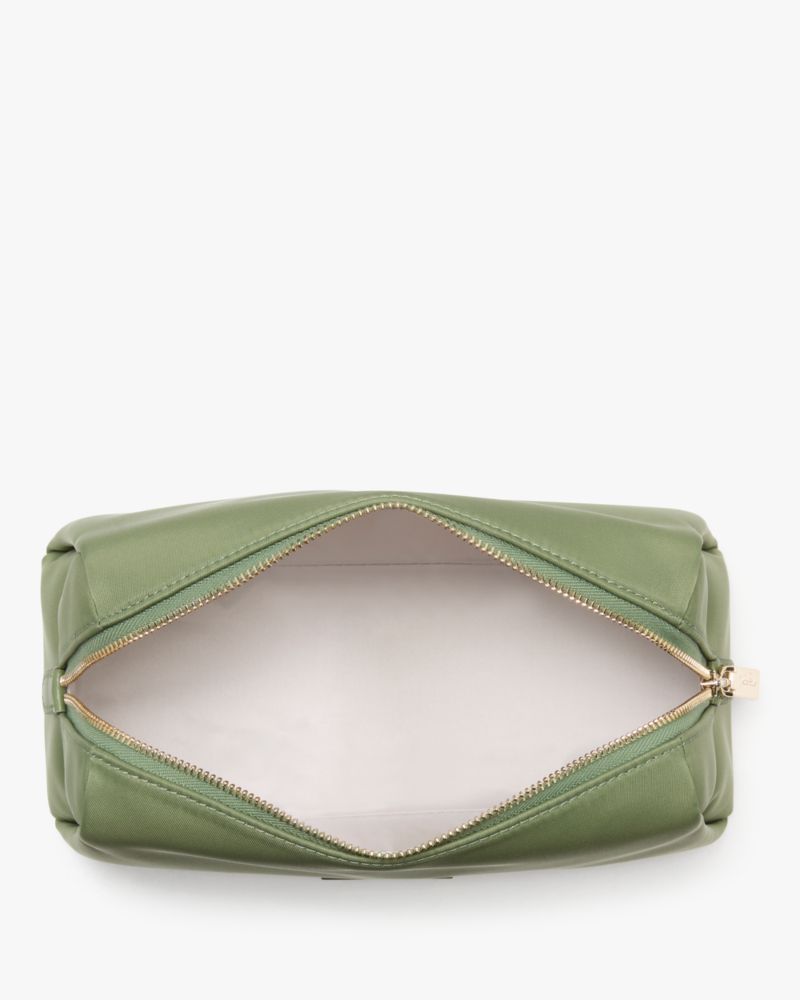 KateSpade Carter Nylon Cosmetic Pouch Cedar Stand