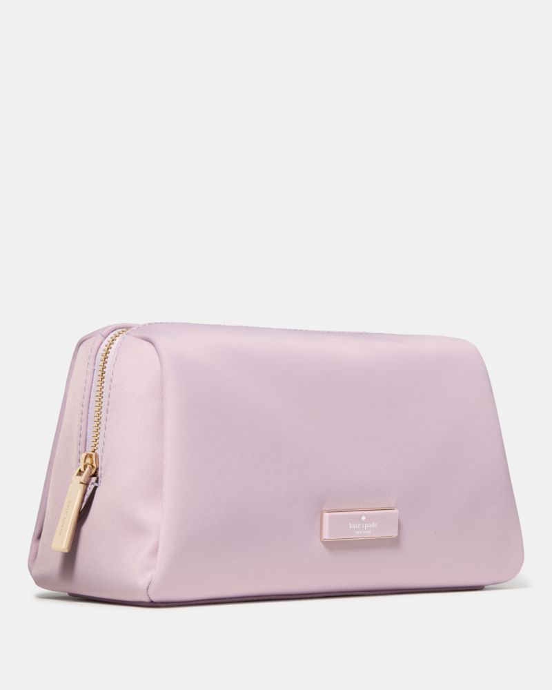 KateSpade Carter Nylon Cosmetic Pouch Lavender Smoke