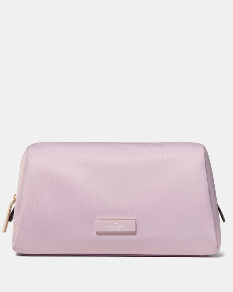 KateSpade Carter Nylon Cosmetic Pouch Lavender Smoke