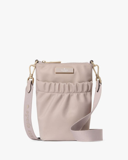 KateSpade Carter Nylon Phone Crossbody Cozy Grey
