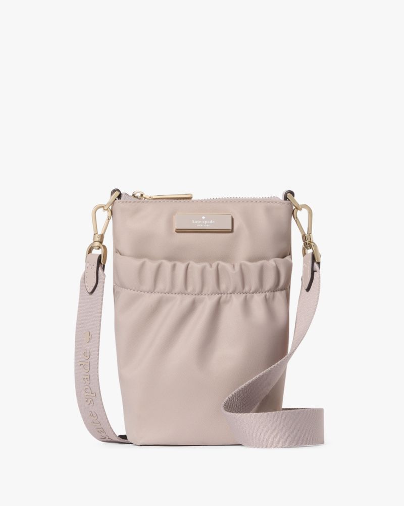 KateSpade Carter Nylon Phone Crossbody Cozy Grey