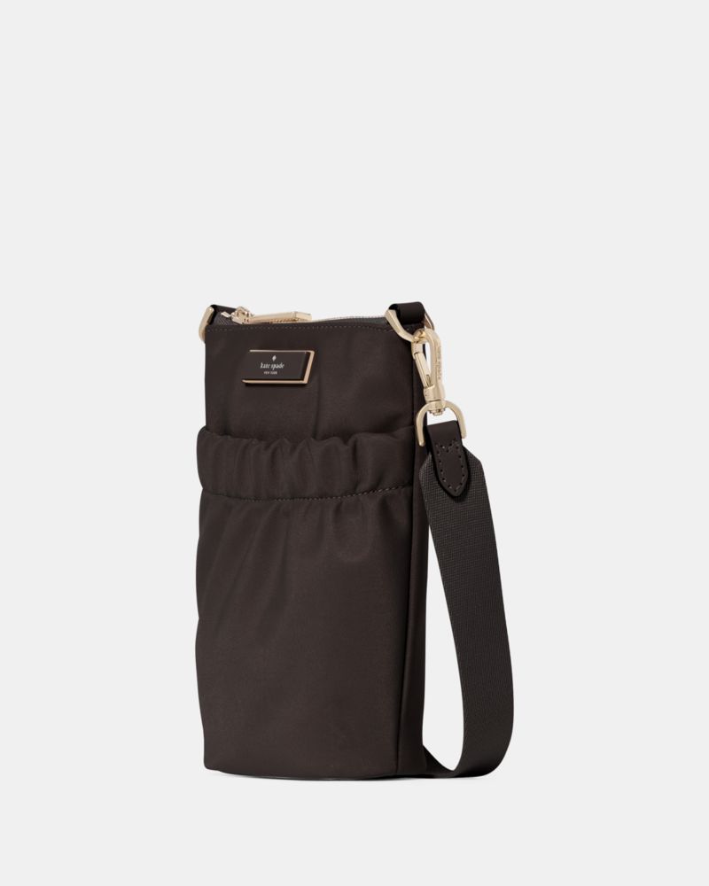 KateSpade Carter Nylon Phone Crossbody Hot Fudge
