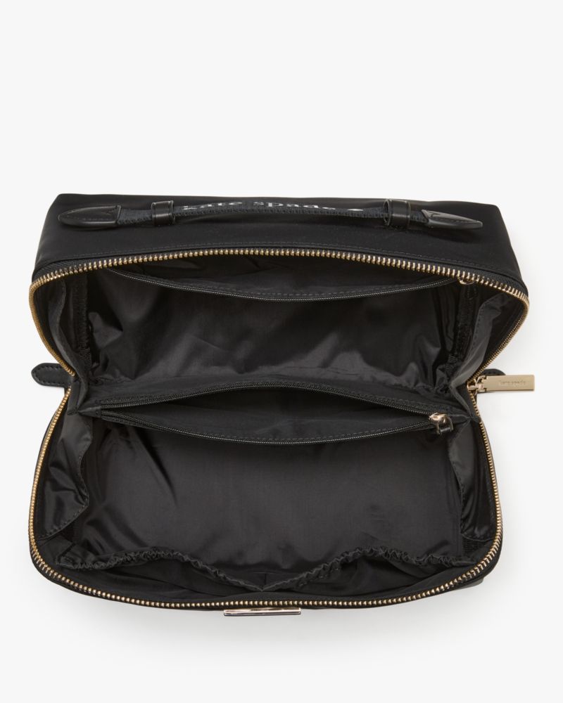 KateSpade Carter Nylon Travel Cosmetic Pouch Black