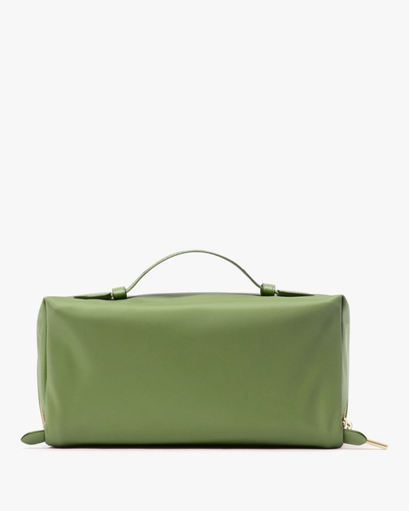 KateSpade Carter Nylon Travel Cosmetic Pouch Cedar Stand