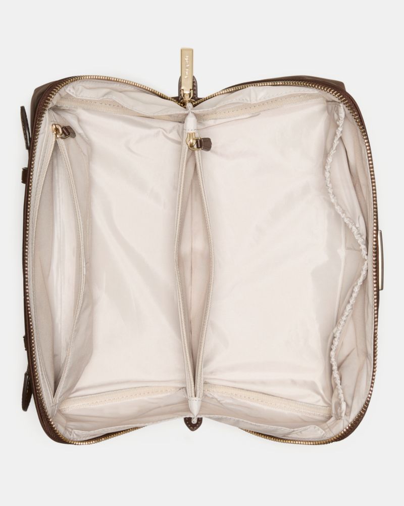 KateSpade Carter Nylon Travel Cosmetic Pouch Hot Fudge