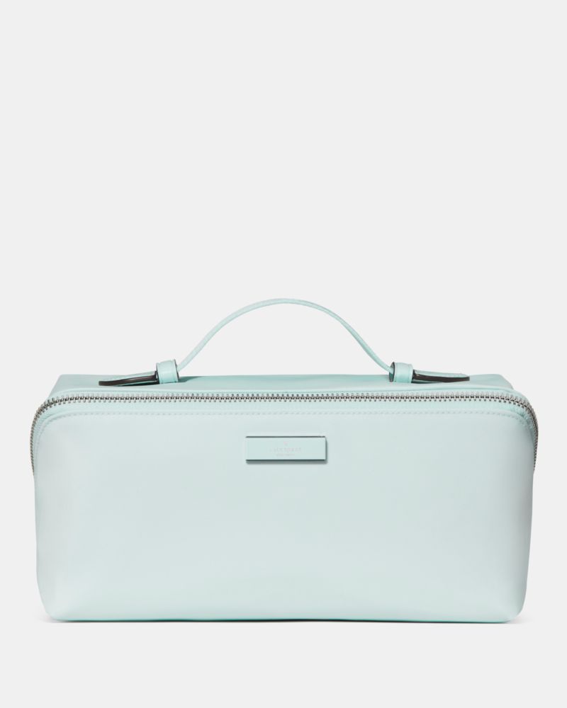 KateSpade Carter Nylon Travel Cosmetic Pouch Crisp Sky
