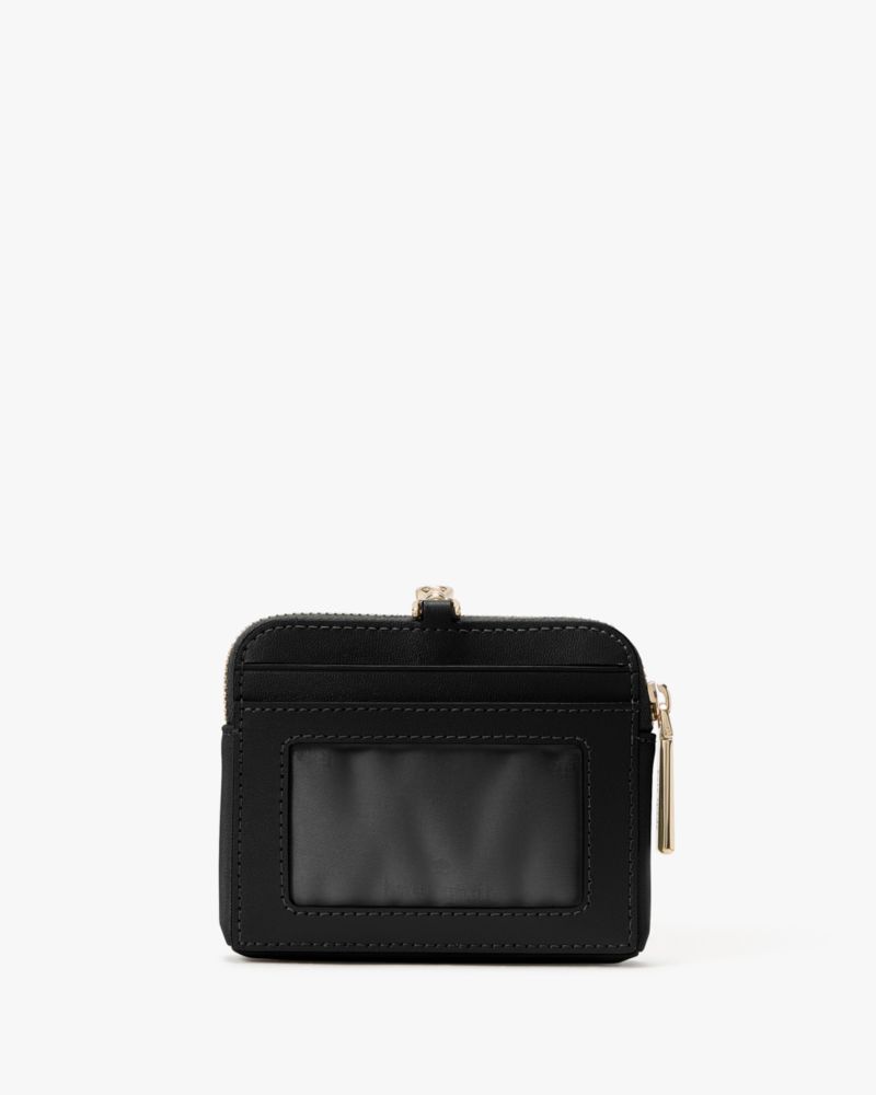 KateSpade Carter Nylon Card Case Lanyard Black