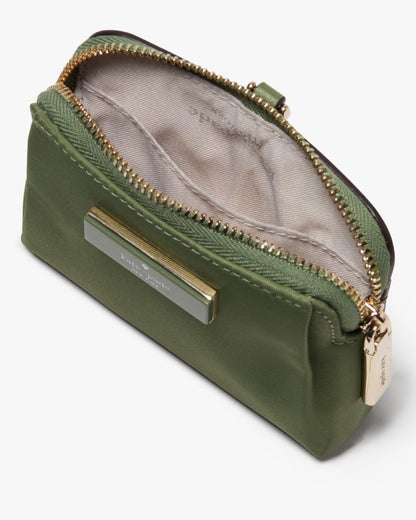 KateSpade Carter Nylon Card Case Lanyard Cedar Stand