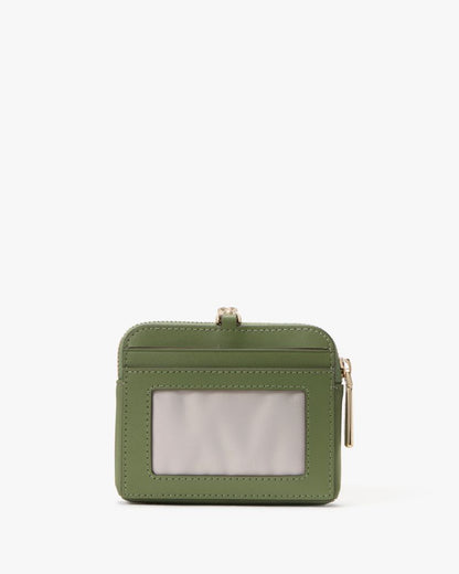 KateSpade Carter Nylon Card Case Lanyard Cedar Stand