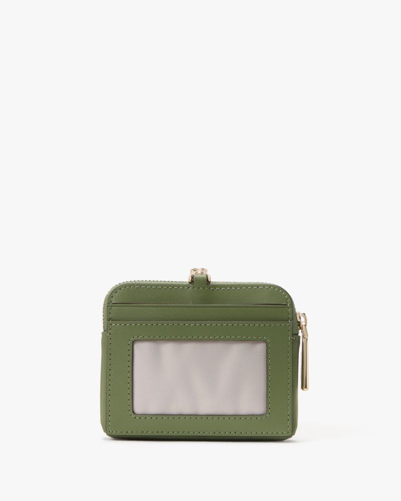 KateSpade Carter Nylon Card Case Lanyard Cedar Stand