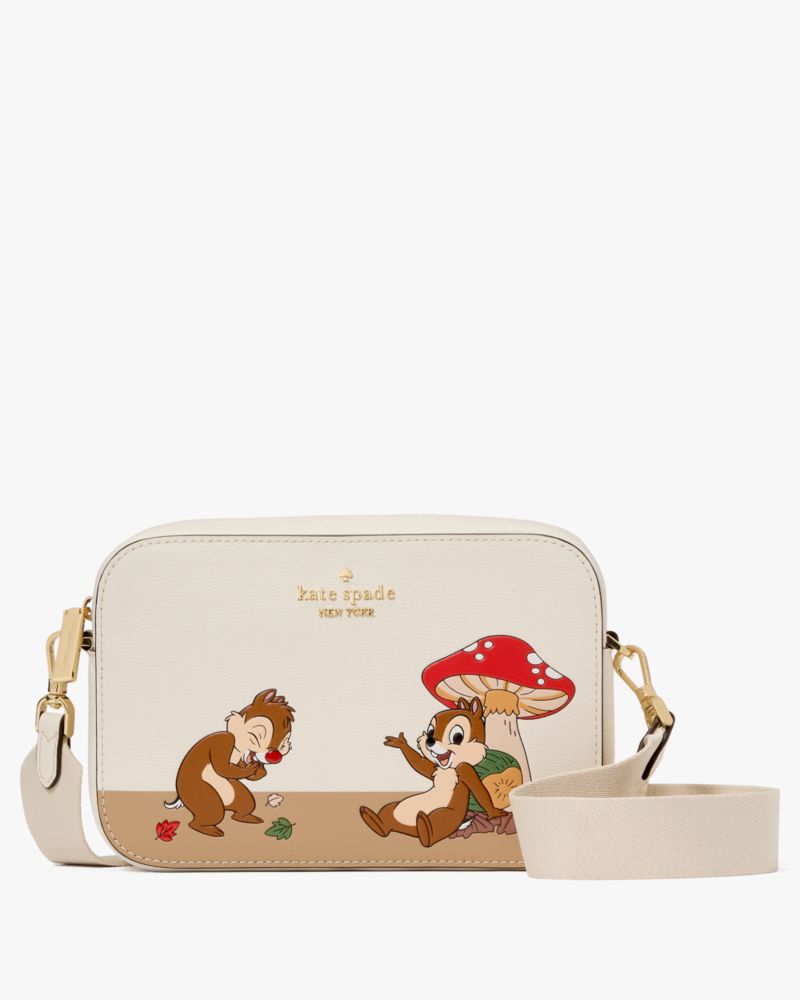 KateSpade Disney X KSNY Chip N Dale Mini Camera Bag Meringue Multi