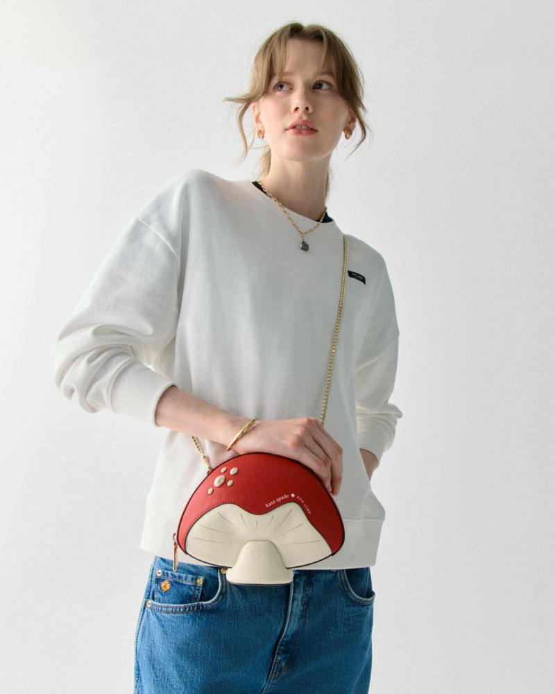 KateSpade 3d Mushroom Crossbody Ruby Red Multi