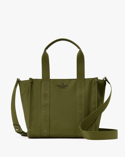 KateSpade Kip Nylon Small Tote Enchanted Green